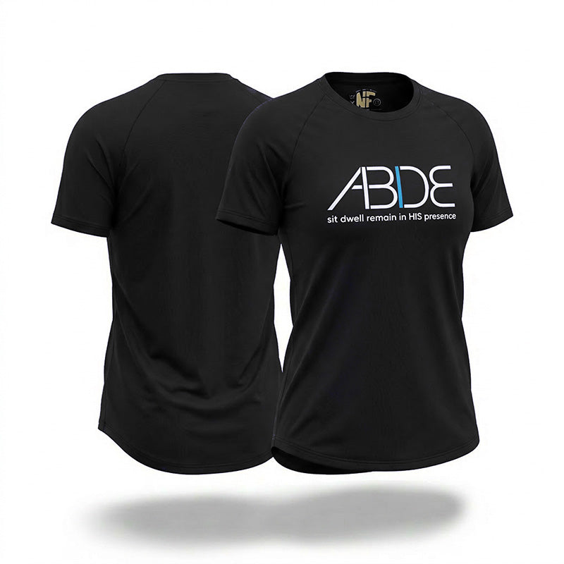 ABIDE (Sit - Dwell - Remain) - Black Bamboo Tee