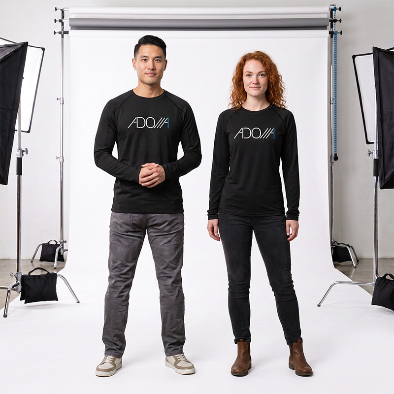 ADONAI (Lord) -  Long-Sleeve Dry-Fit - Midnight Black