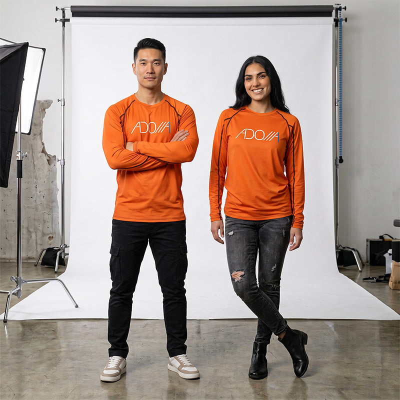 ADONAI (Lord) - Dry-Fit Long Sleeve - Pumpkin