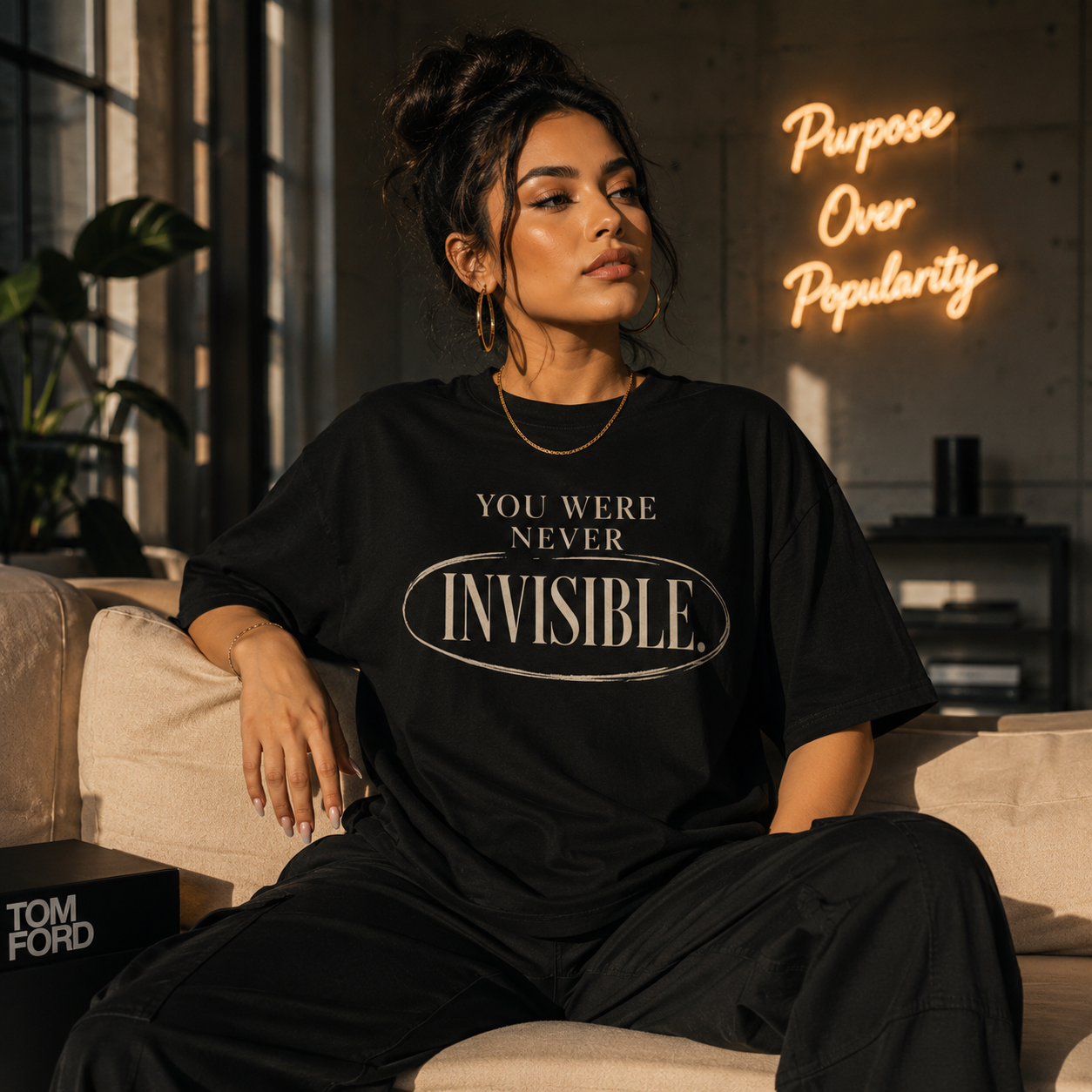You Were Never Invisible T-Shirt — Inspirational Statement Tee