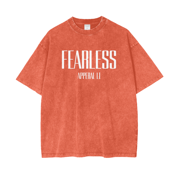 FearLessLI Apperal Li Left On Seen Acid Wash Oversize T-Shirt