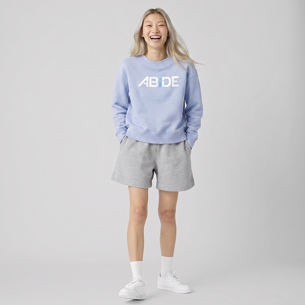 ABiDE Woman's Powder Blue Relax Crew