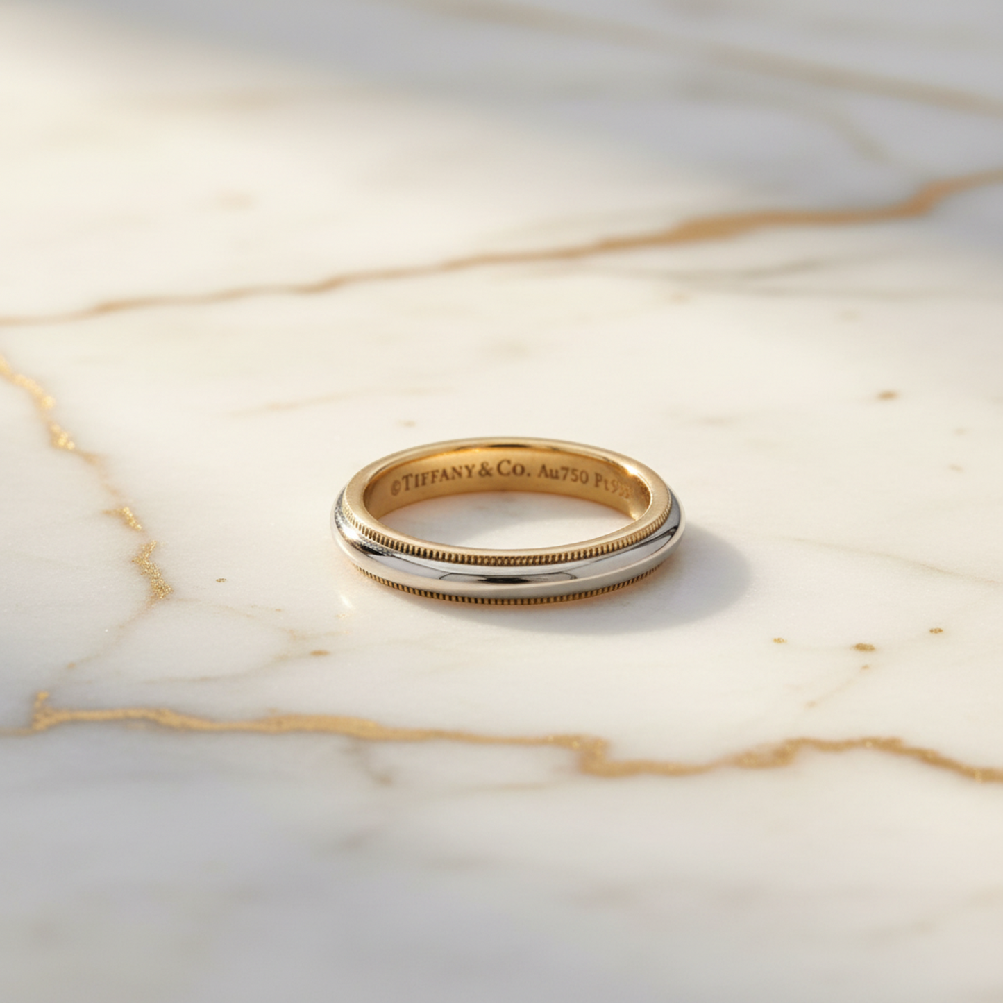 Tiffany Milgrain · Rose Gold & Platinum