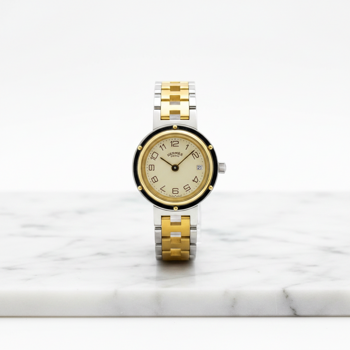 Hermès Clipper · Gold Plated Steel · Quartz
