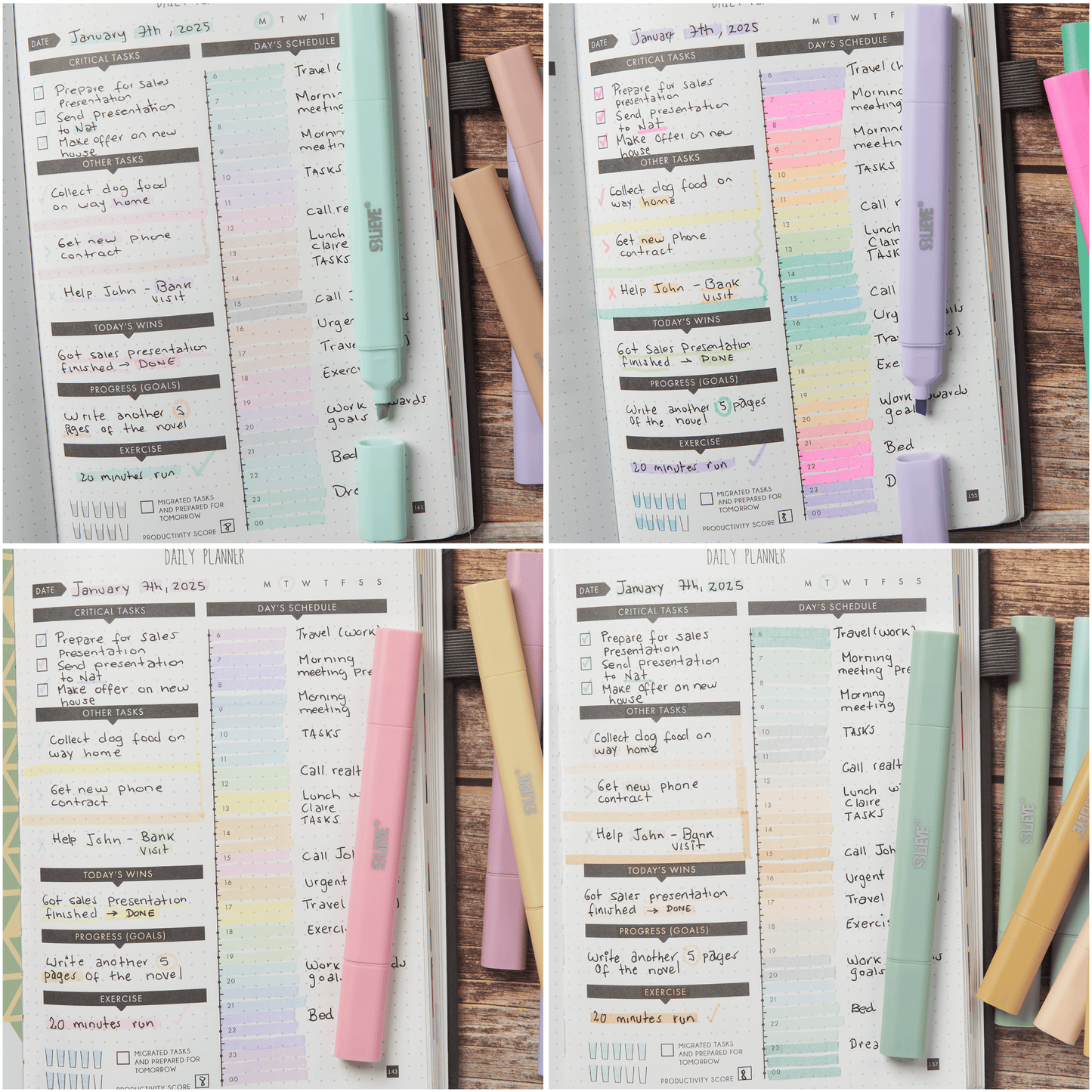 Bible Highlighters No Bleed, Dual Tip Full Package (40 Units)