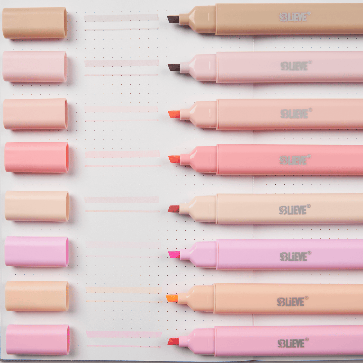 Bible Highlighters No Bleed, Dual Tip (Roses)