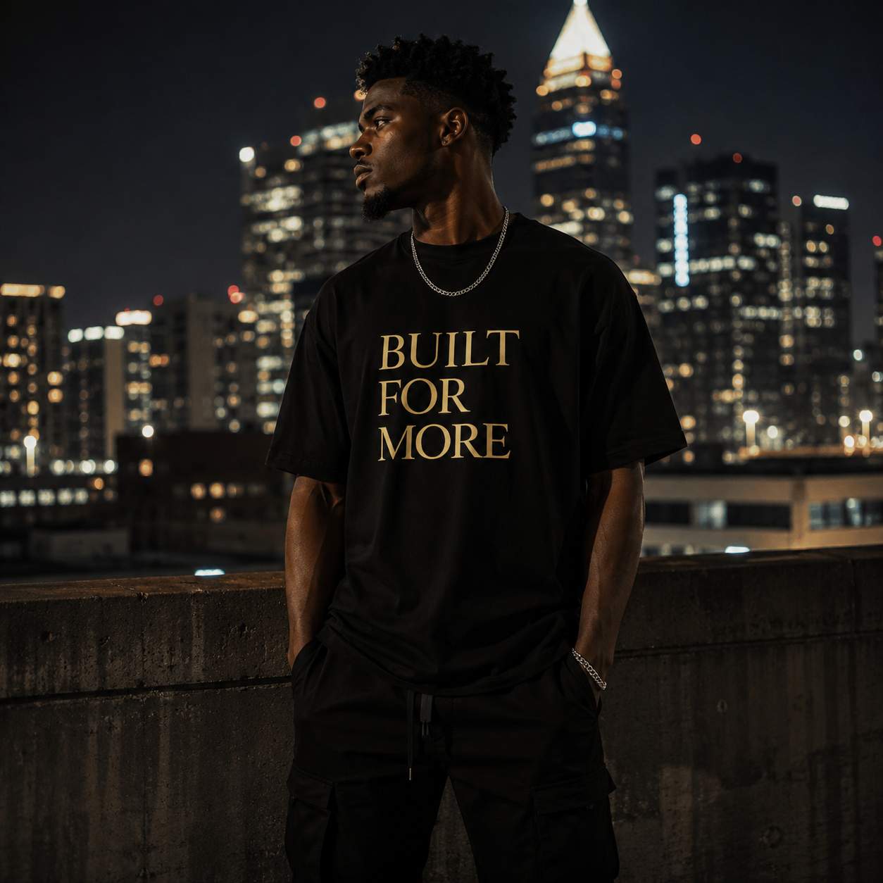 Built For More — Faith Identity Graphic Tee | Black