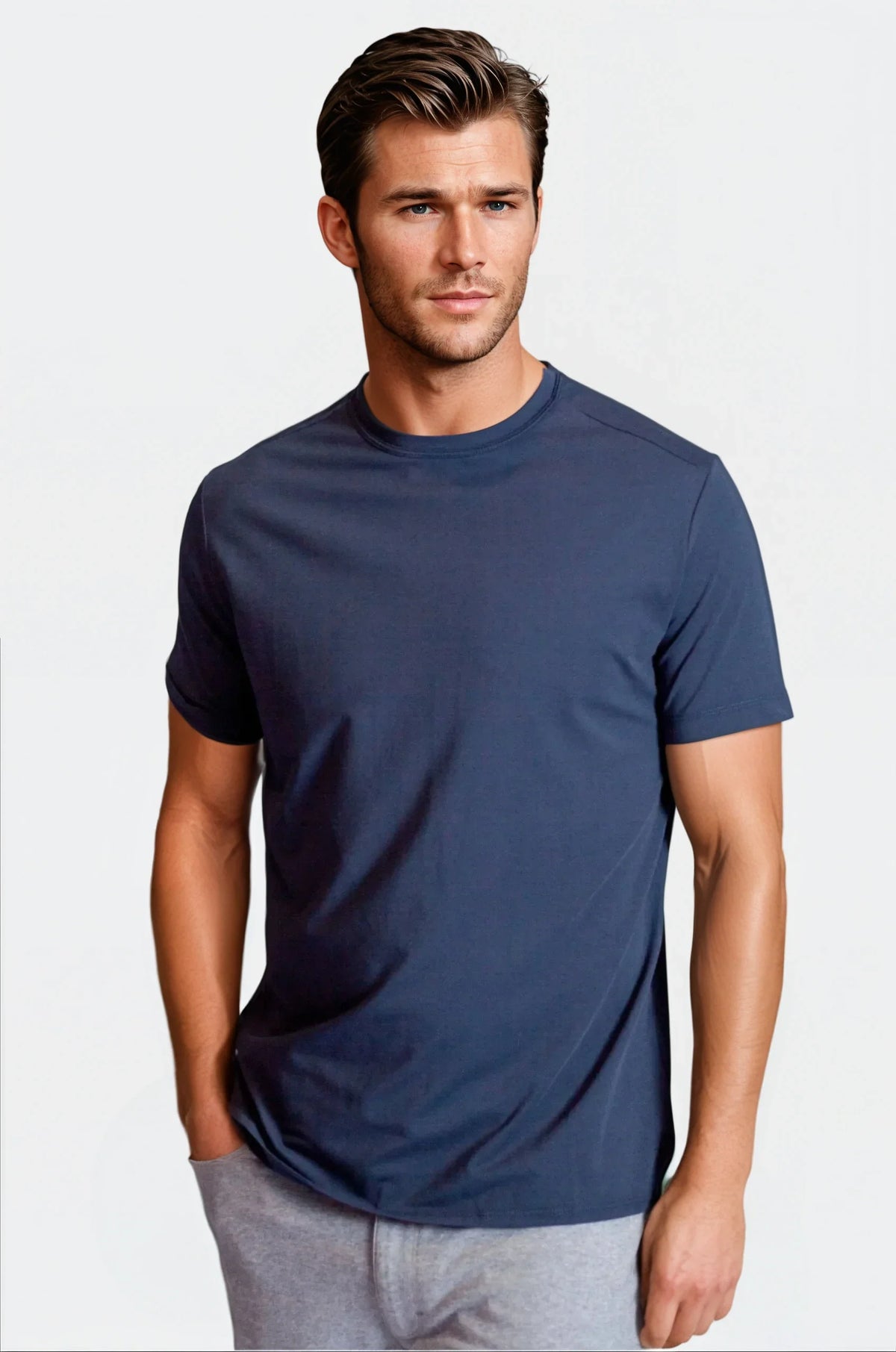 Buki State of the Art Supima Tee 2-Pack - Blue Grey/Blue Night