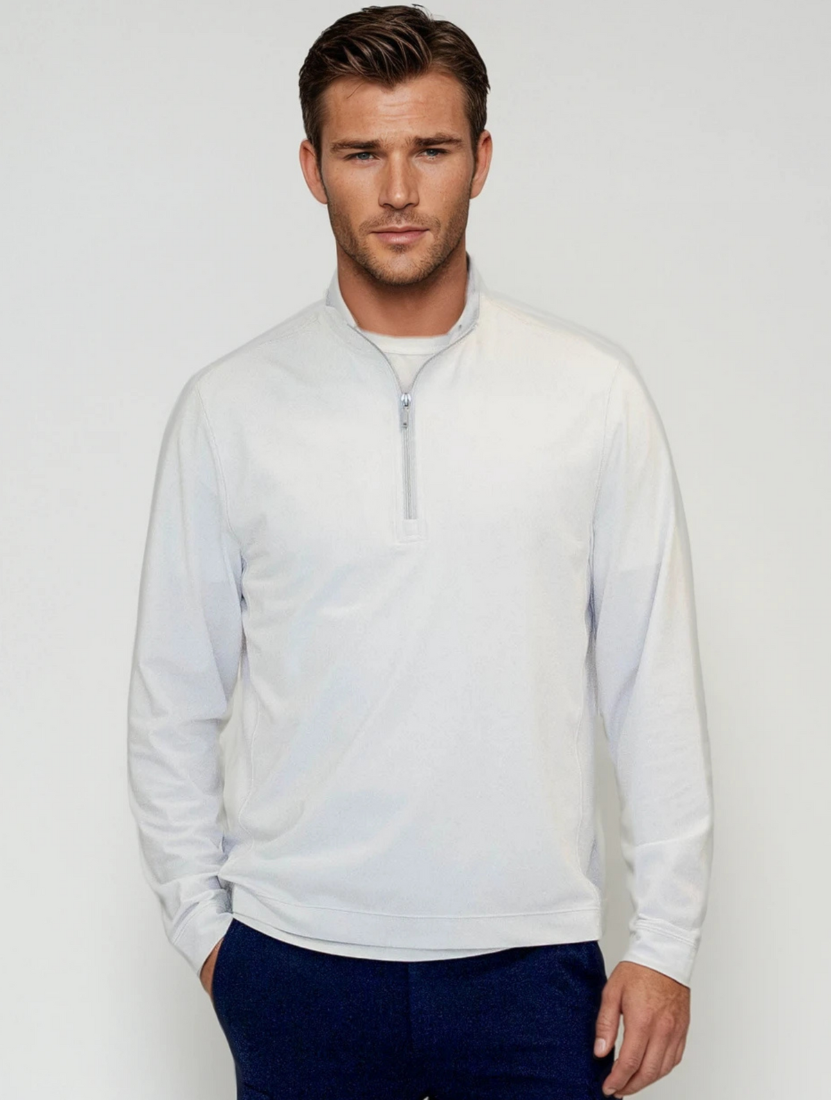 Buki Travel Half Zip - White