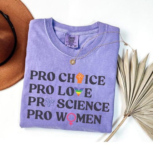 Comfort Colors Pro-Choice Feminist Shirt – Women’s Rights Tee, LGBTQ+ Pride & Activist Apparel