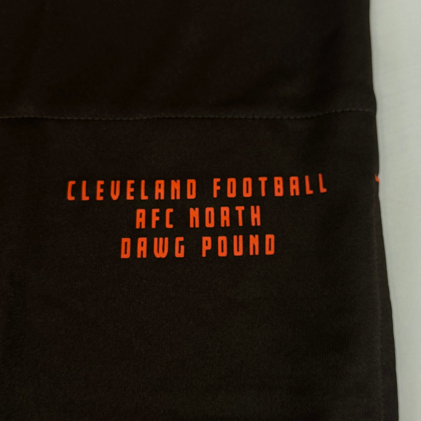 NFL Cleveland Browns Quarter Zip Pullover Shirt Long Sleeve XL Brown 1802969