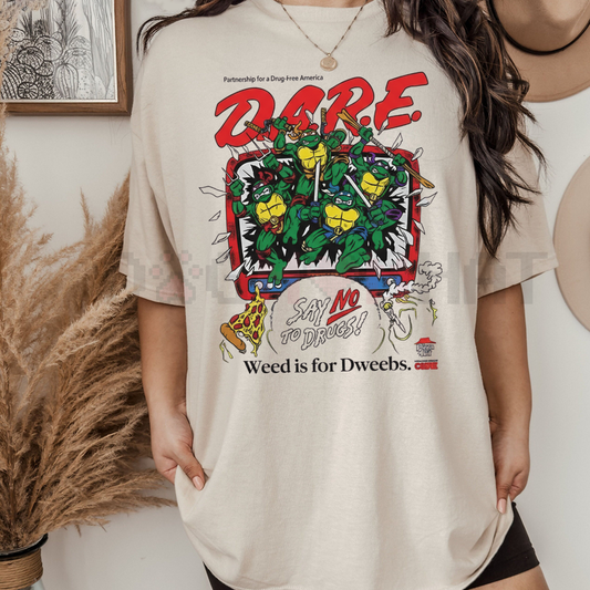 DARE Say No To Drugs Ninja Turtles T-Shirt