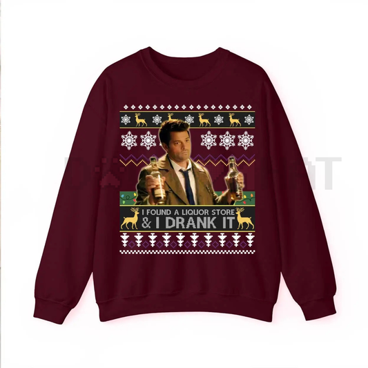 Dean Winchester 'I Drank It' SPN Ugly Sweatshirt