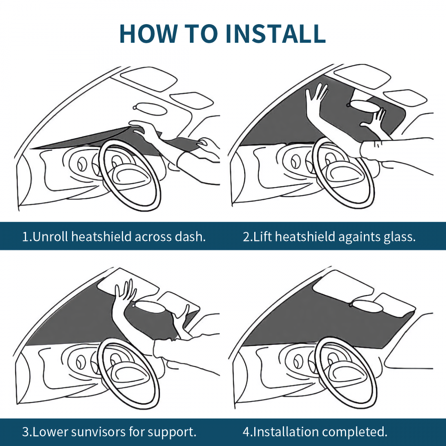 Full Armor of Light Car Windshield Sunshade (stiff type)