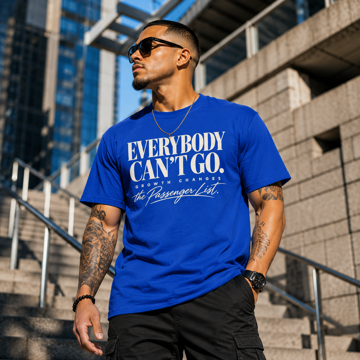 Everybody Can't Go T-Shirt — Growth Changes The Passenger List Inspirational Graphic Tee