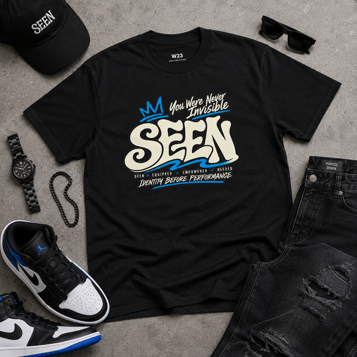 SEEN. Retro Tee — You Were Never Invisible