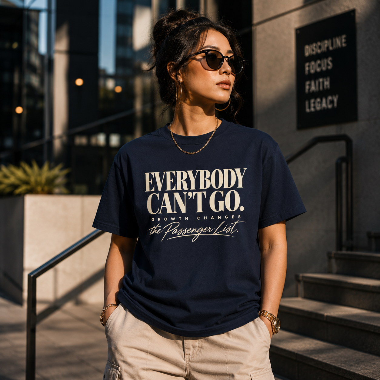 Everybody Can't Go T-Shirt — Growth Changes The Passenger List Inspirational Graphic Tee