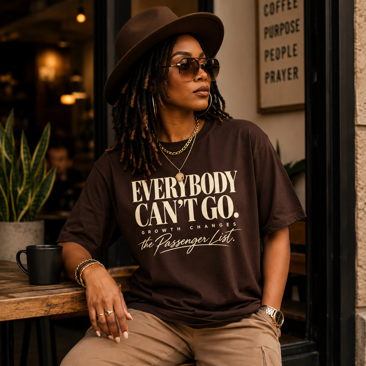 Everybody Can't Go T-Shirt — Growth Changes The Passenger List Inspirational Graphic Tee