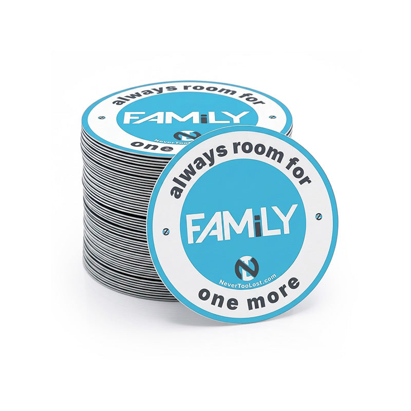 FAMiLY Circular Vinyl Sticker – Always Room For One More