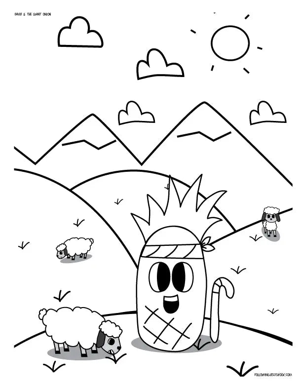 David & The Giant Onion | Coloring & Activity Book