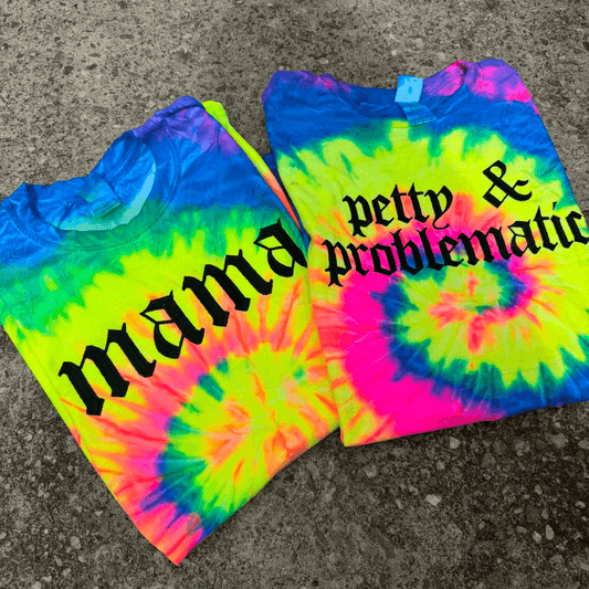 Custom Cloister Black Tie Dye Embroidered Shirt | Personalized Alternative Embroidery