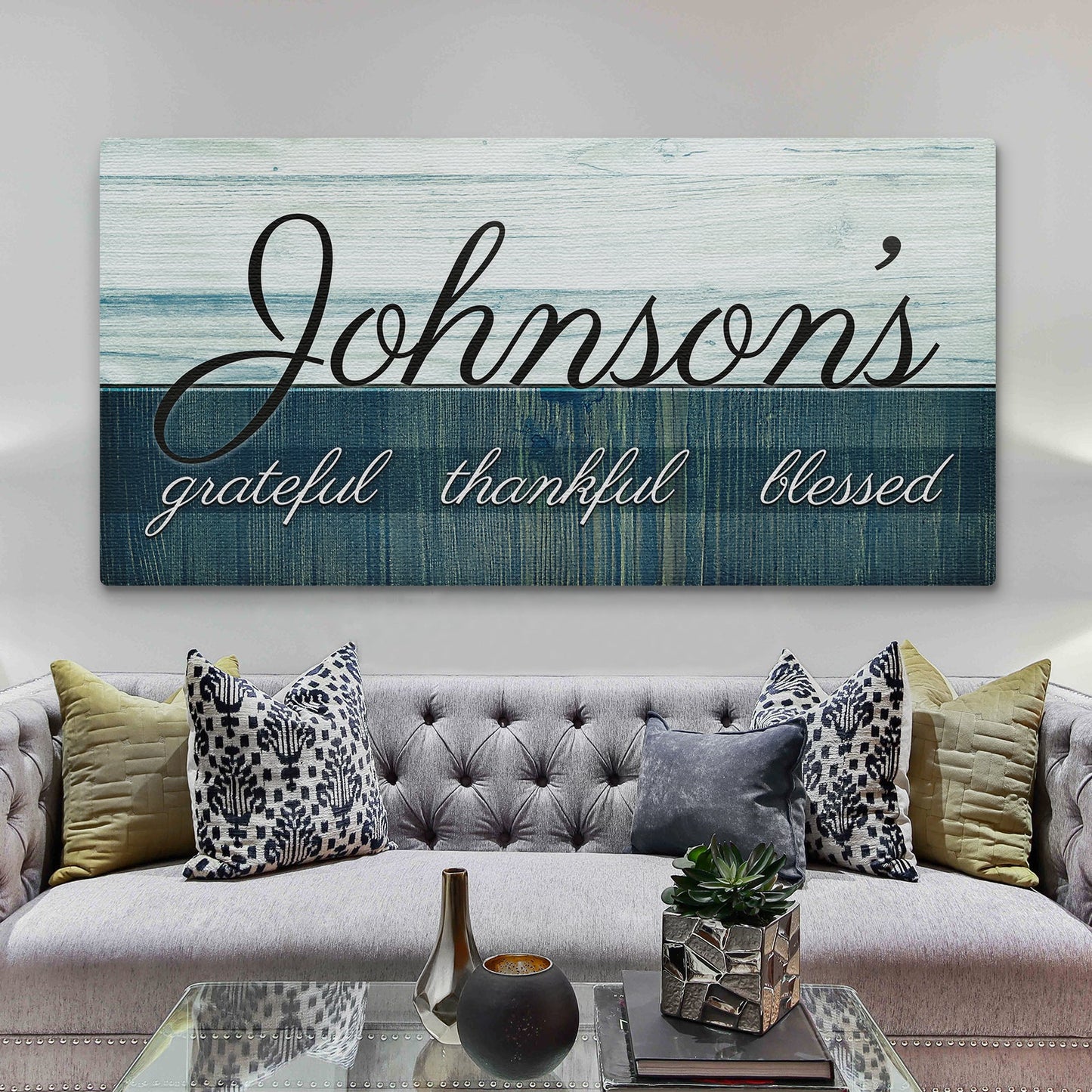 Family Grateful Sign