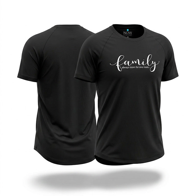 Family - Always Room For One More - Black Bamboo Tee