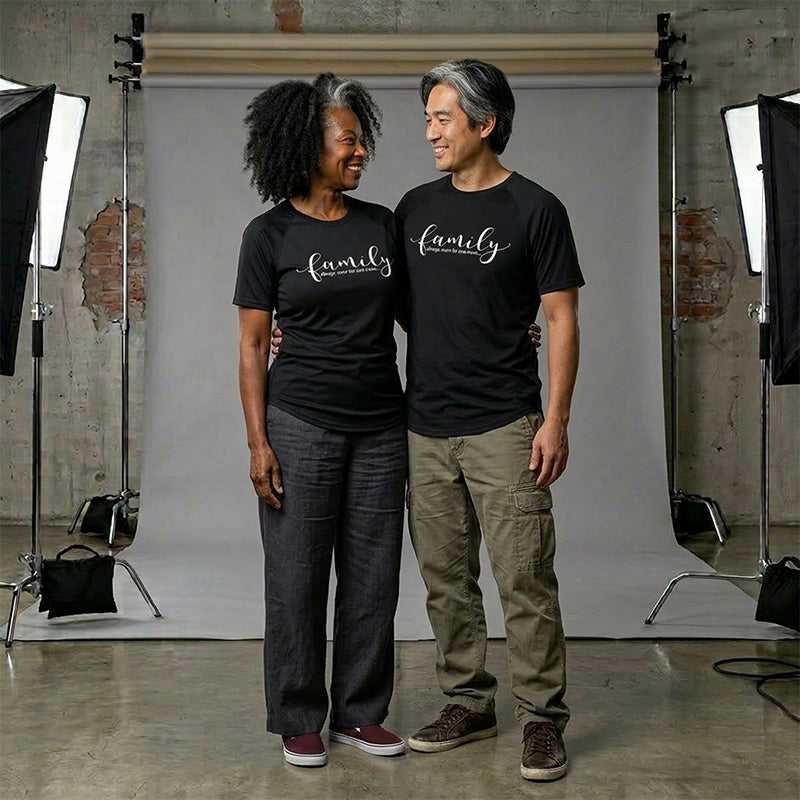 Family - Always Room For One More - Black Bamboo Tee