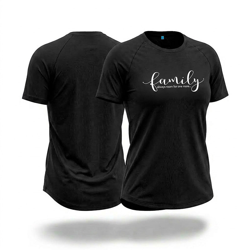 Family - Always Room For One More - Black Bamboo Tee