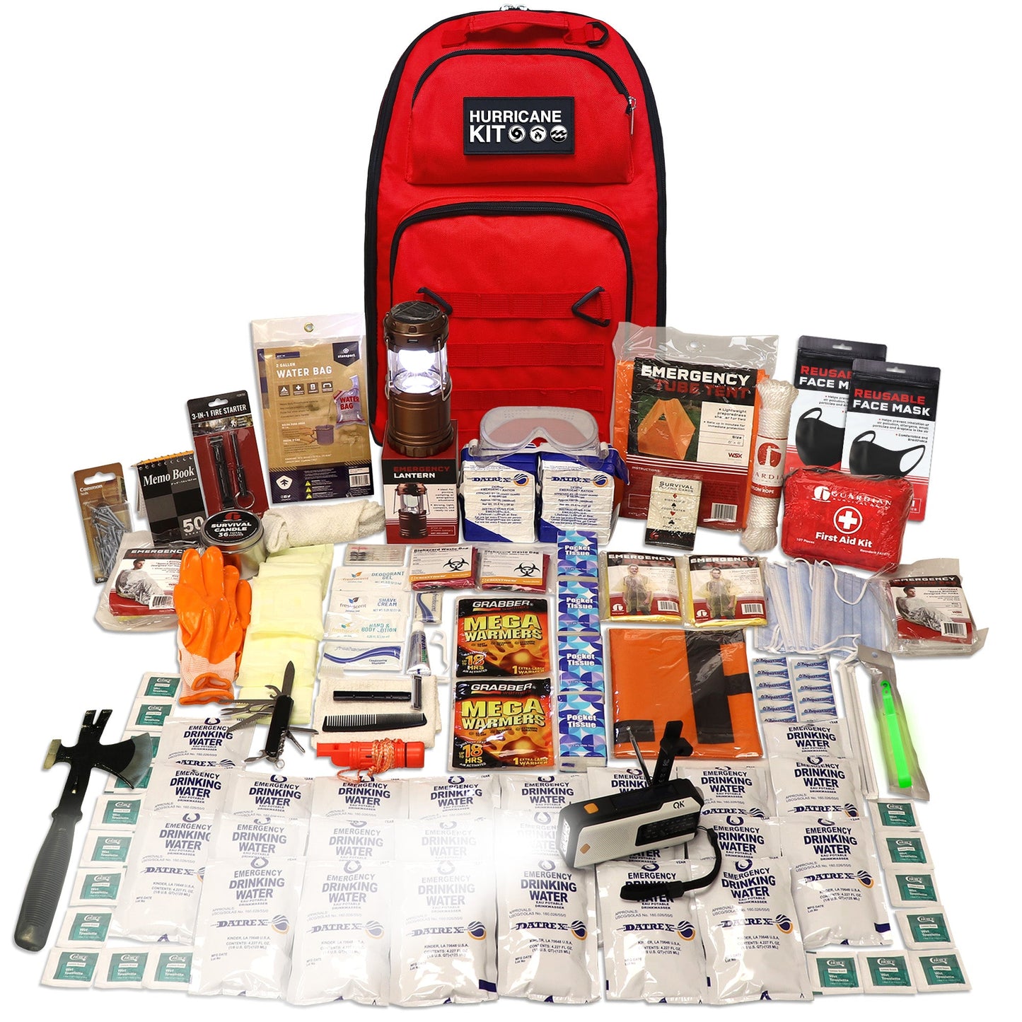 The QK Hurricane Kit - Up to 2 Person Extreme Weather Survival Kit