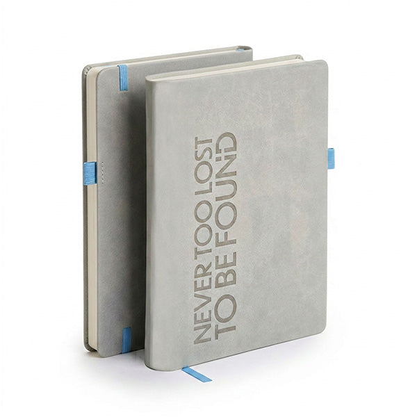 Never Too Lost To Be Found - Grey Dot Grid Christian Journal