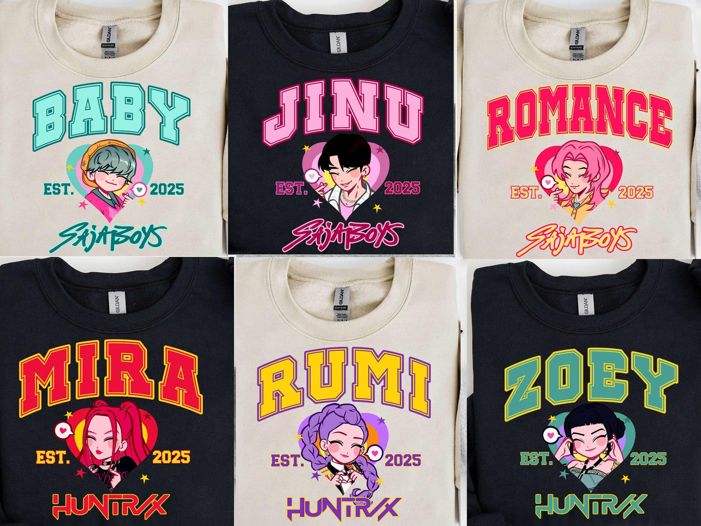 Huntr/x Girl Kpop Demon Hunters Shirt – Saja Girls Fan Tee, Derpy Mira Rumi Zoey Merch