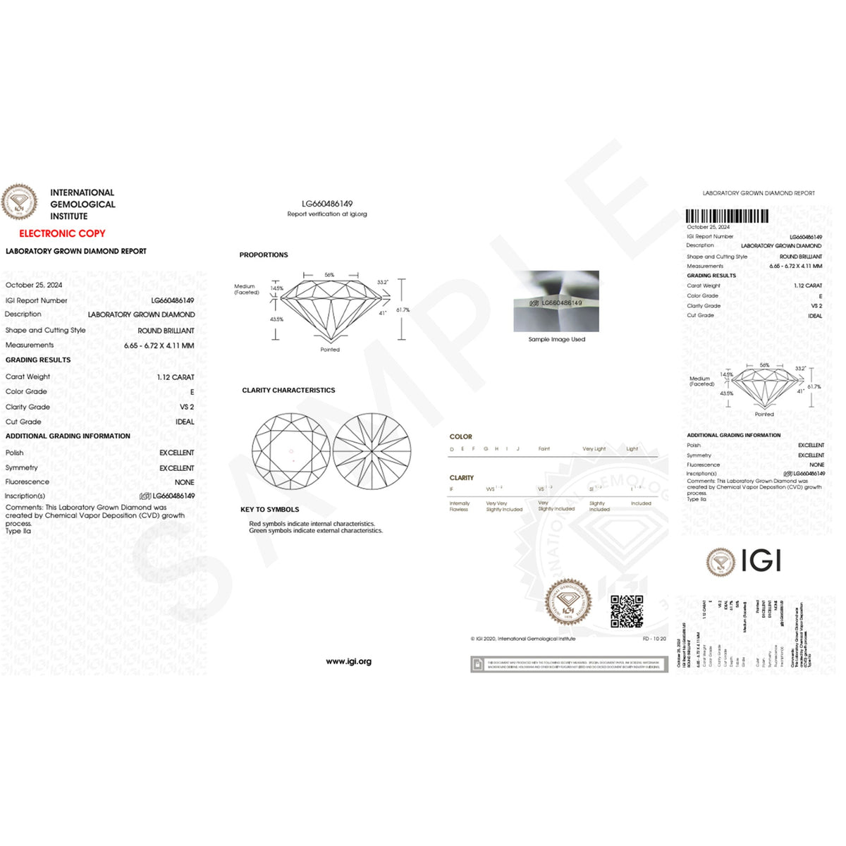 IGI Certified 2 Carat Lab Grown Diamond Princess Cut Bridal Ring Set for Her