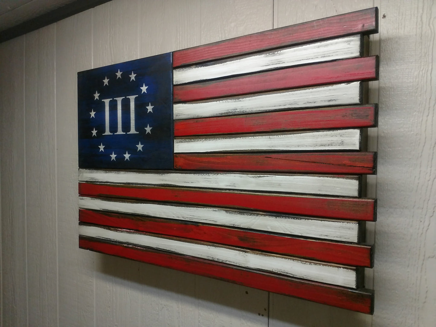 Dual Compartment Small American Flag Gun Concealment Case