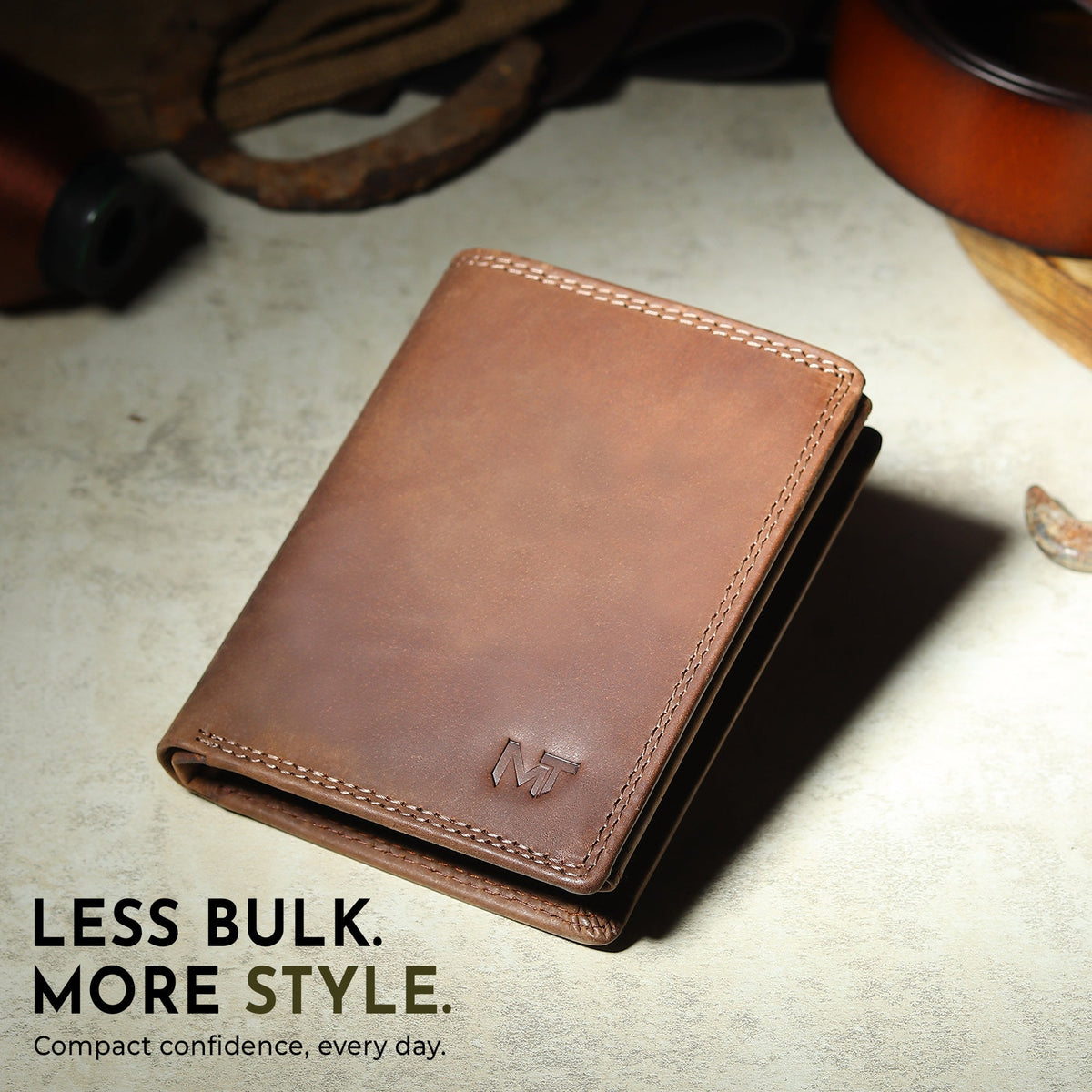 Buffalo Leather Men's Wallet - Vertical
