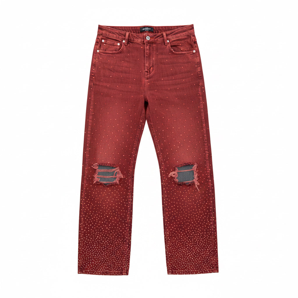"Capri" Rhinestone Denim