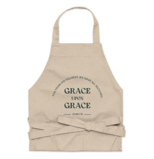 John 1:16 Organic Cotton Apron