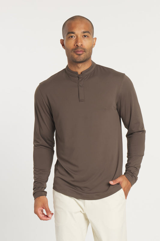Catalyst Polo L/S | Mantra Collar | Woods