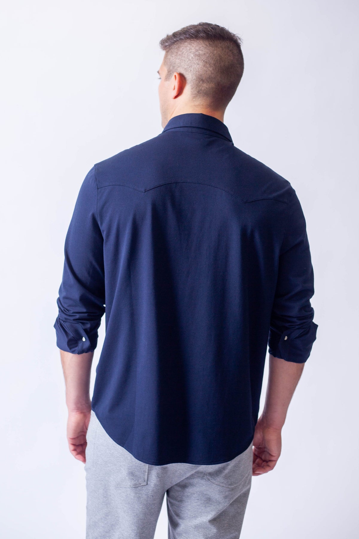 Buki’s Western Tech Shirt - Navy