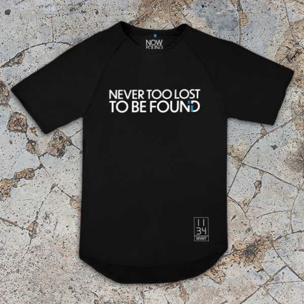 Never Too Lost To Be Found - Black Bamboo Tee