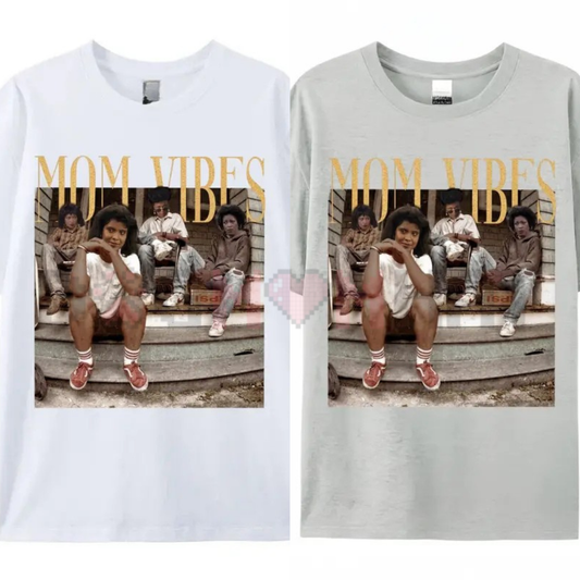 "Mom Vibes" Vintage 90s Nostalgia Graphic T-Shirt