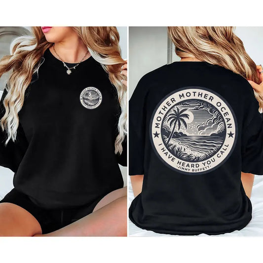 "Mother Mother Ocean" Jimmy Buffett T-Shirt - 'A Pirate Looks at Forty' Fan Tee