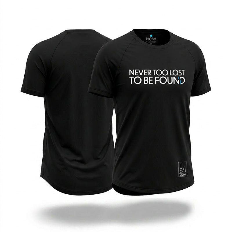 Never Too Lost To Be Found - Black Bamboo Tee