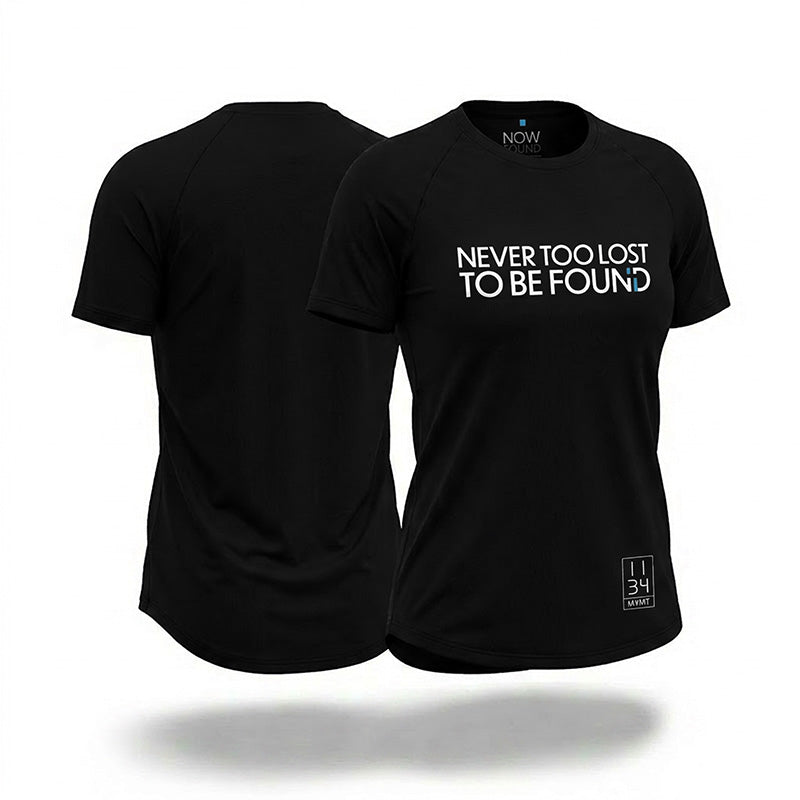 Never Too Lost To Be Found - Black Bamboo Tee