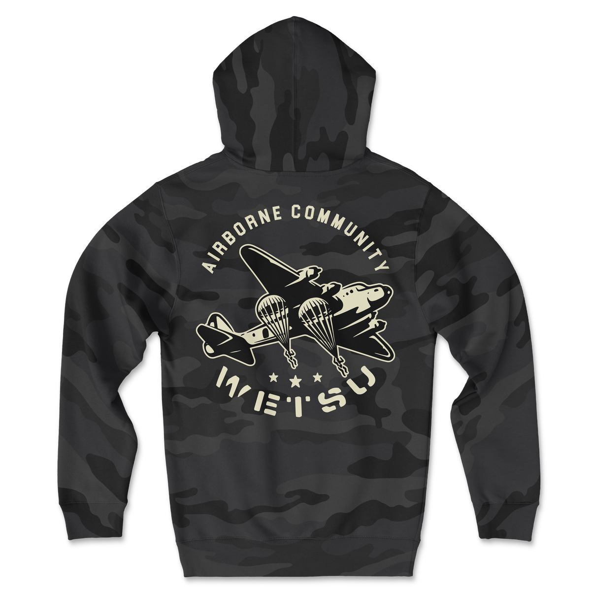 Old School Jumps Camo Hoodie