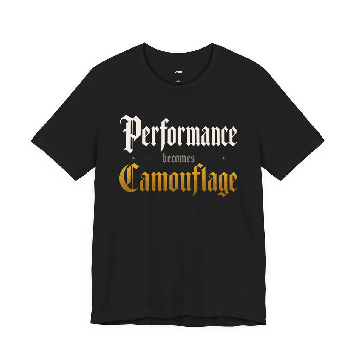 Performance Becomes Camouflage T‑Shirt — SEEN: UNMASKED