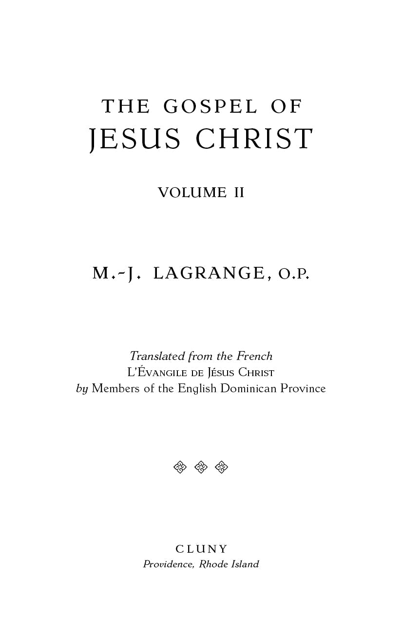 The Gospel of Jesus Christ, Volume II