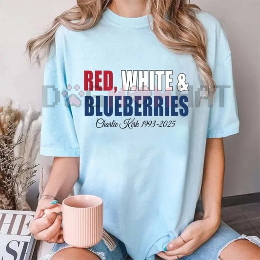 "Red White & Blueberries" Graphic Tee – Patriotic Summer Apparel, Unisex Casual Shirt