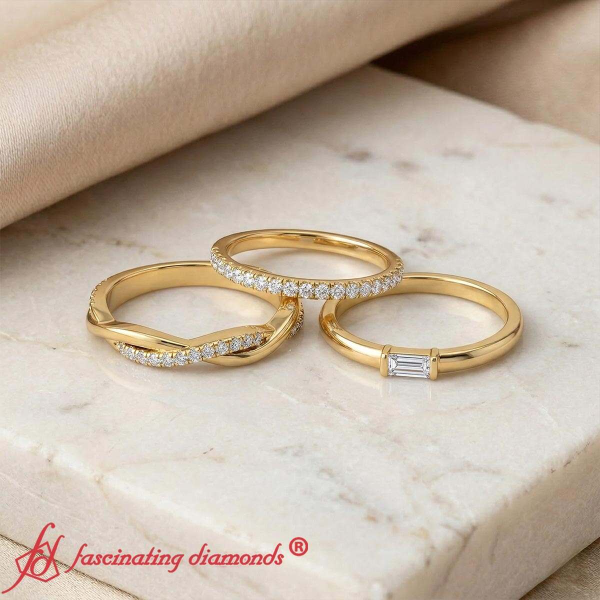 Mens Baguette Diamond Engagement Ring