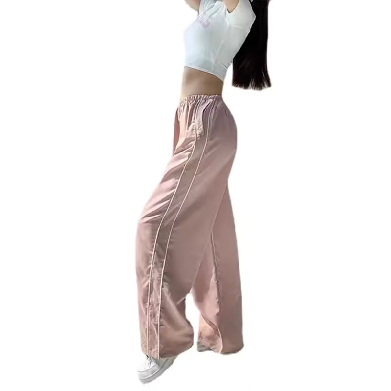 Retro Stripes Parachute Pants